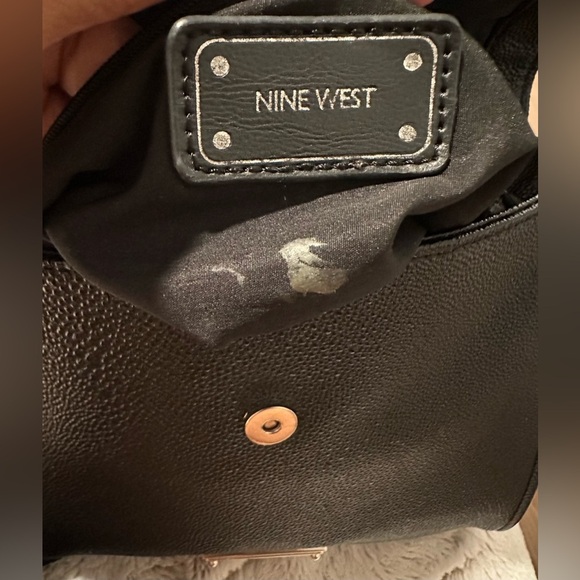 Nine West Black Pebble Crossbody Purse - Picture 8 of 8